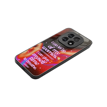 No Worries stylish phone case for oppo f29 5g | glossy glass and slim fit