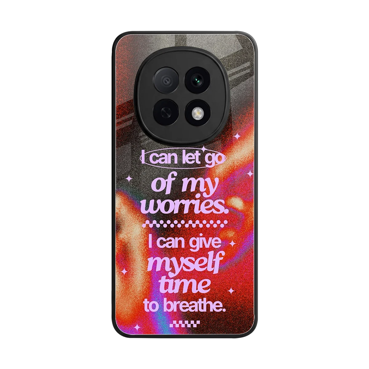 No Worries back phone cover | glass case for oppo f29 pro 5g