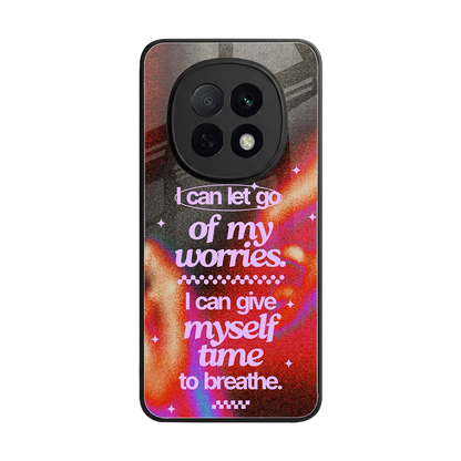 No Worries back phone cover | glass case for oppo f29 pro 5g