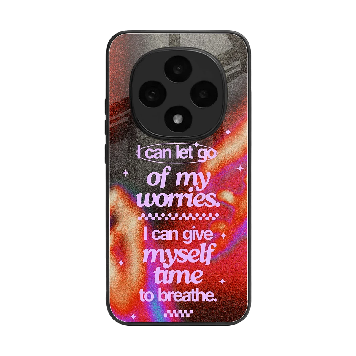 No Worries back phone cover | glass case for oppo f31 pro 5g