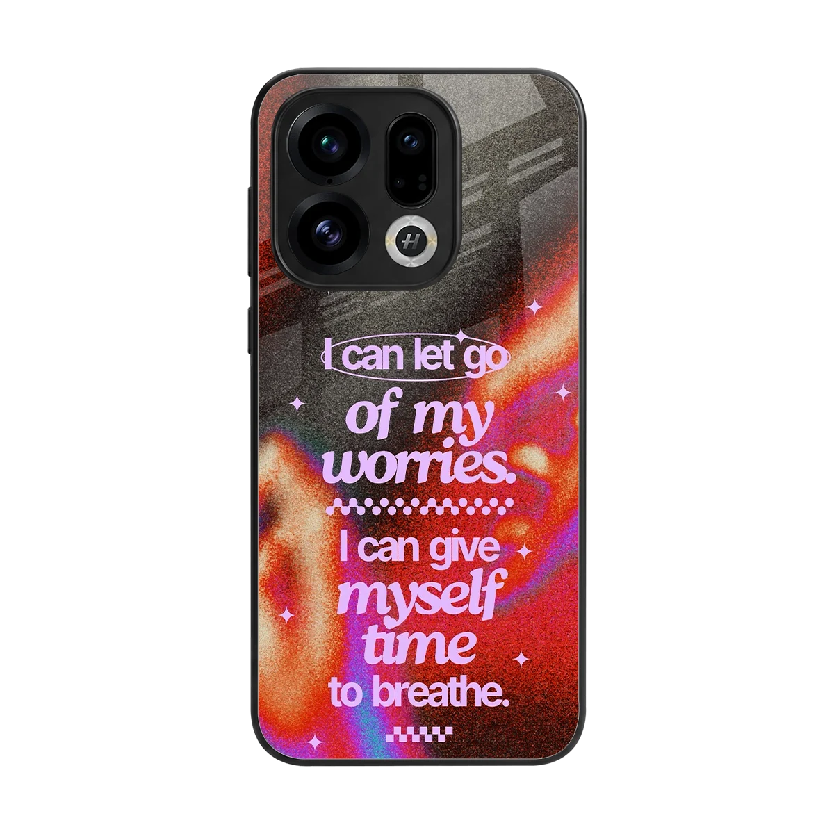 No Worries back phone cover | glass case for oppo find x9