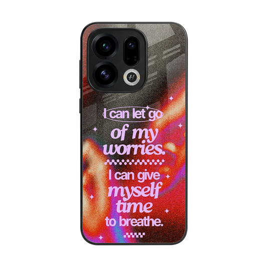 No Worries back phone cover | glass case for oppo find x9