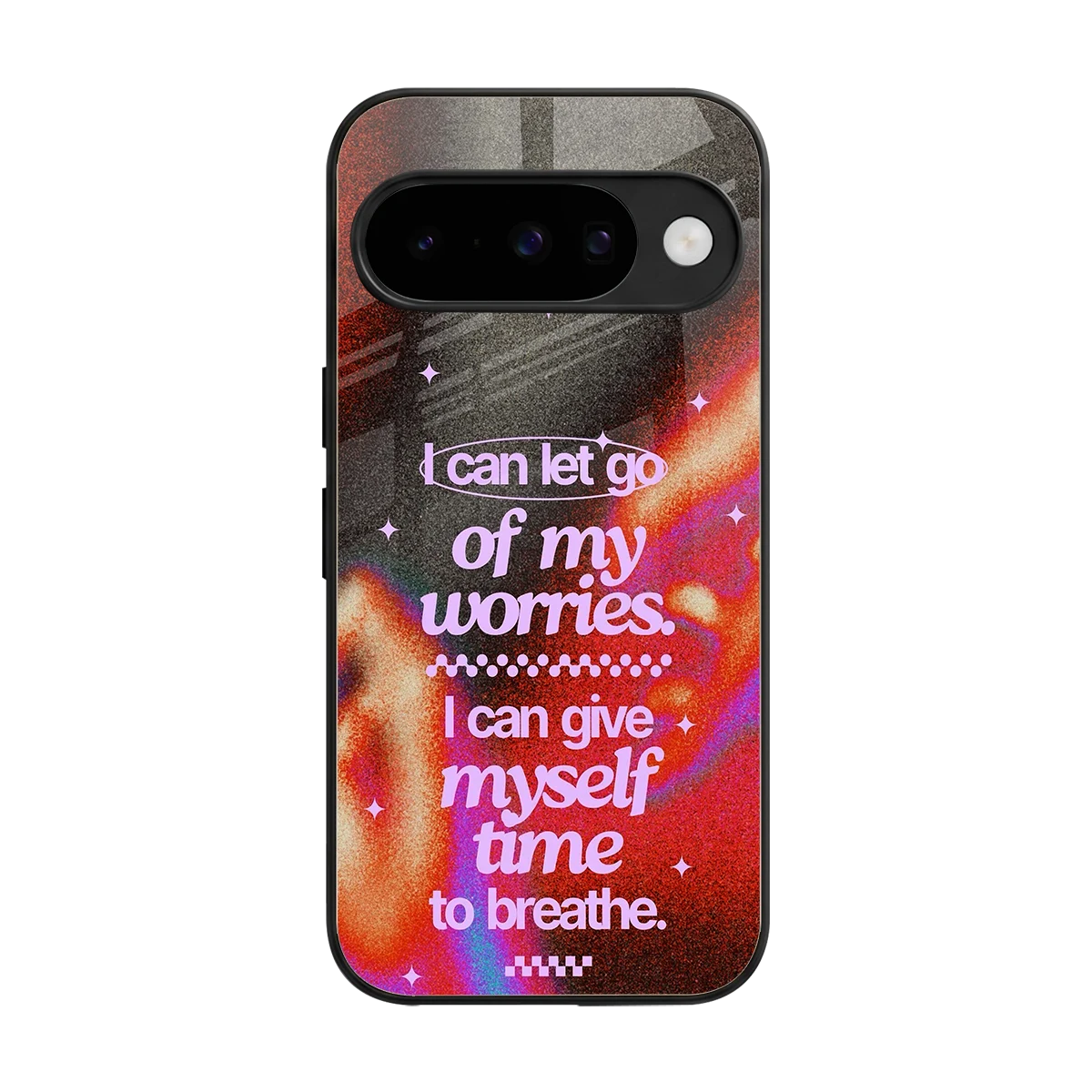 No Worries back phone cover | glass case for google pixel 10