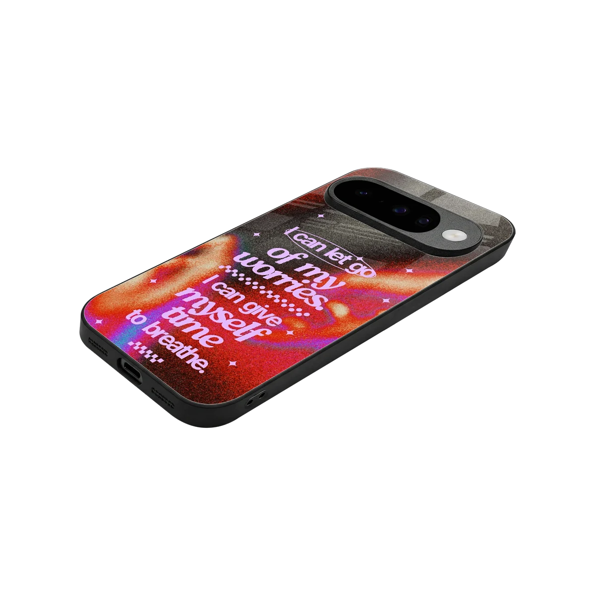 No Worries stylish phone case for google pixel 10 | glossy glass and slim fit
