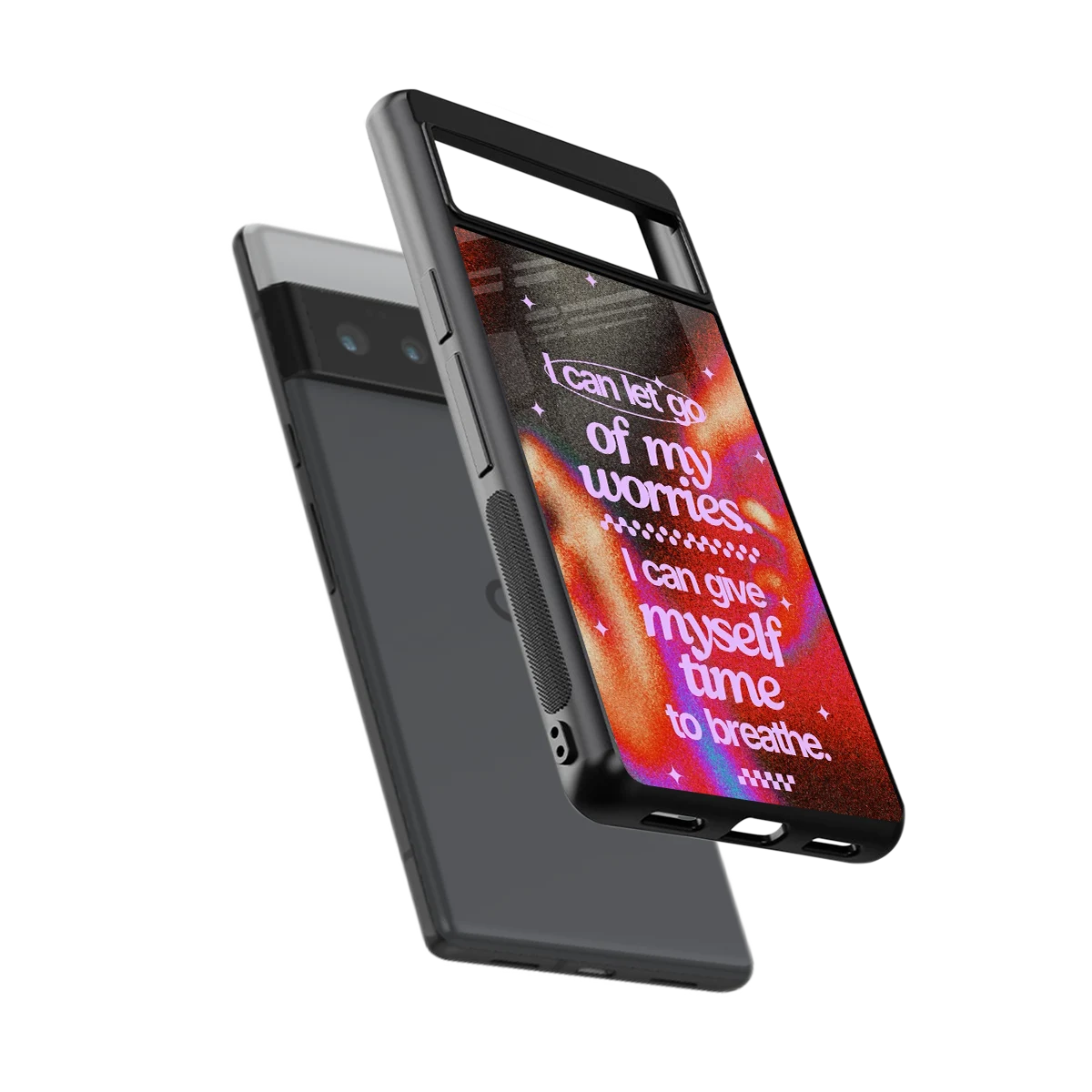 No Worries sleek google pixel 6 pro cover with tempered glass back and TPU edges