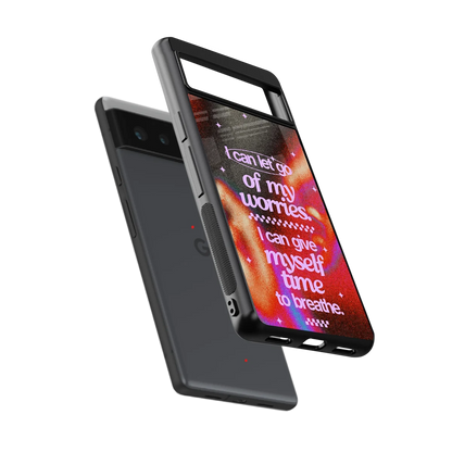 No Worries sleek google pixel 6a cover with tempered glass back and TPU edges