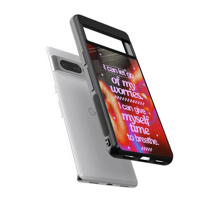 No Worries sleek google pixel 7 pro cover with tempered glass back and TPU edges