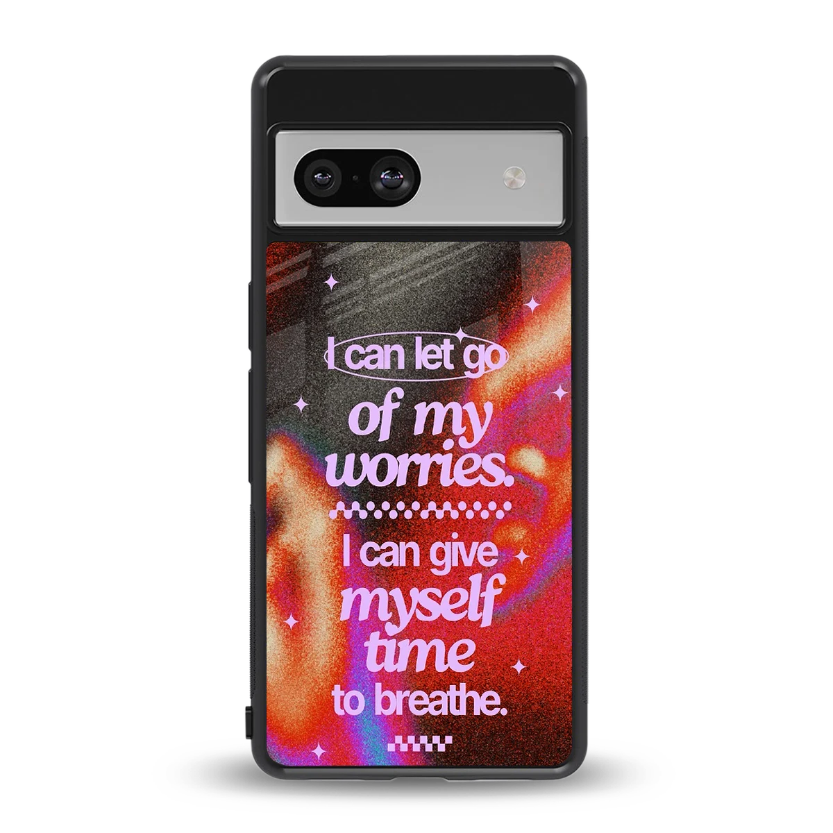 No Worries back phone cover | glass case for google pixel 7a