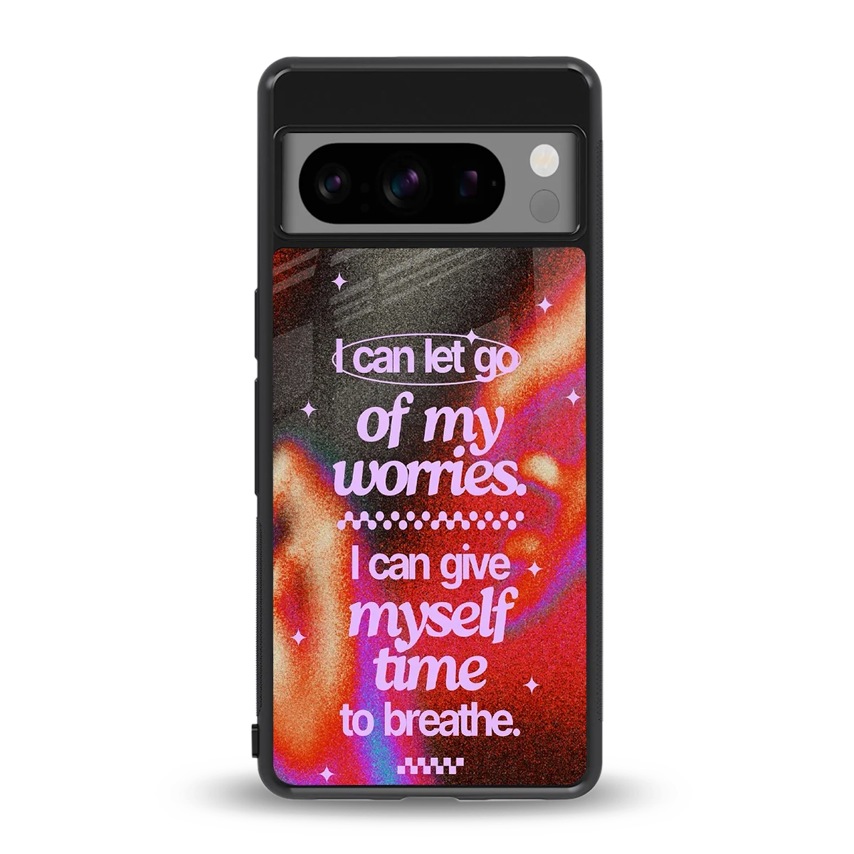 No Worries back phone cover | glass case for google pixel 8 pro