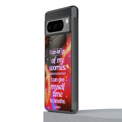 No Worries stylish phone case for google pixel 8 pro | glossy glass and slim fit