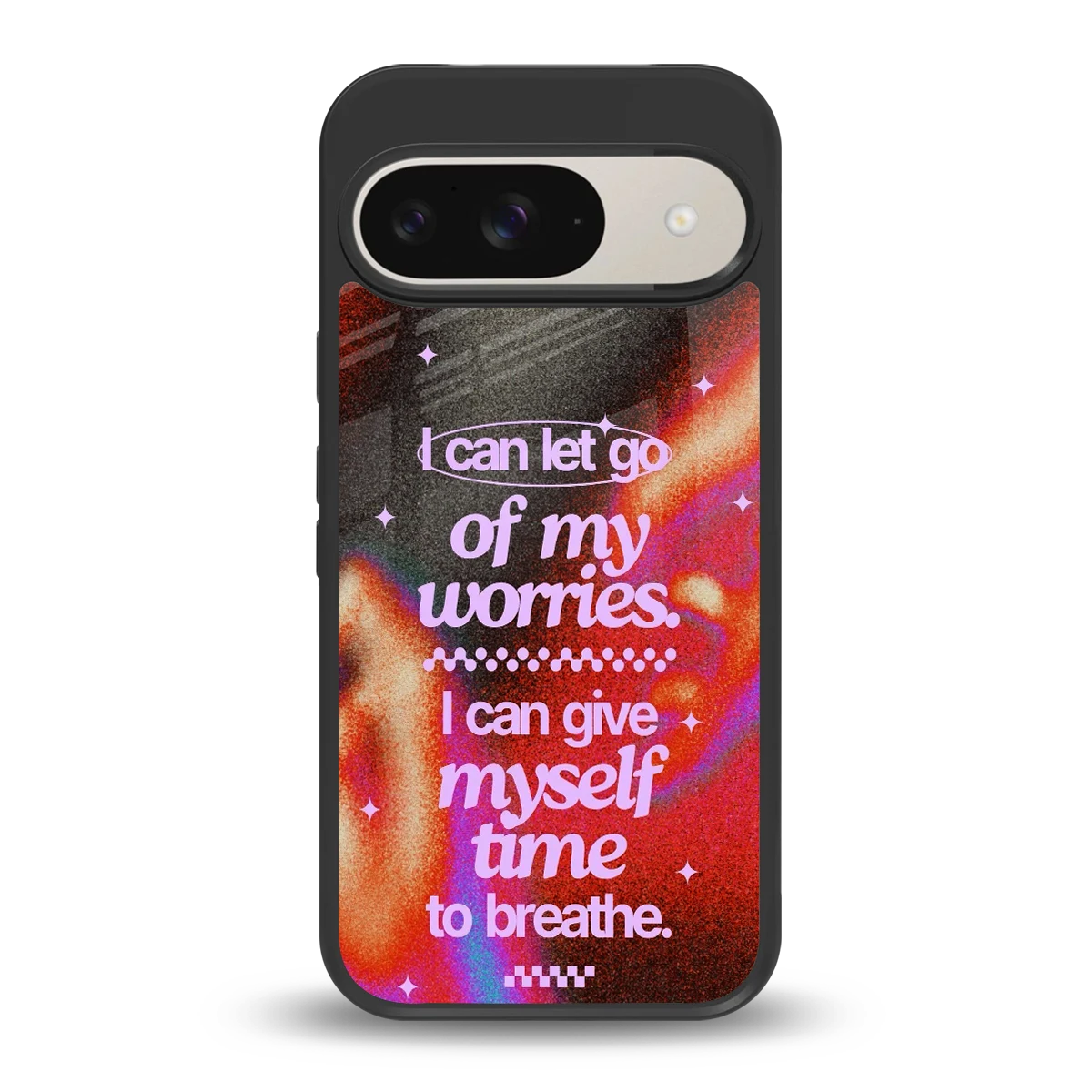 No Worries back phone cover | glass case for google pixel 9