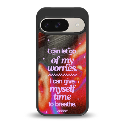 No Worries back phone cover | glass case for google pixel 9