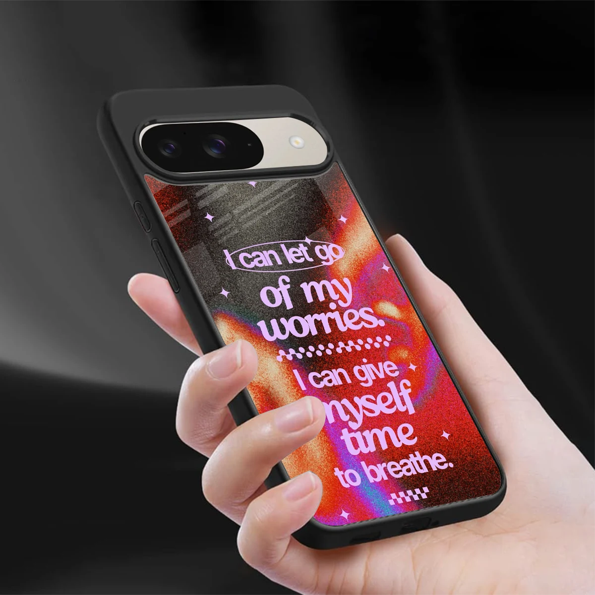 No Worries sleek google pixel 9 cover with tempered glass back and TPU edges