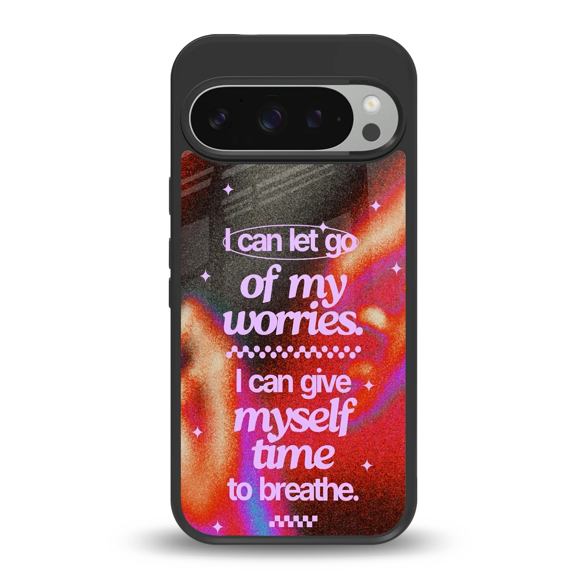 No Worries back phone cover | glass case for google pixel 9 pro