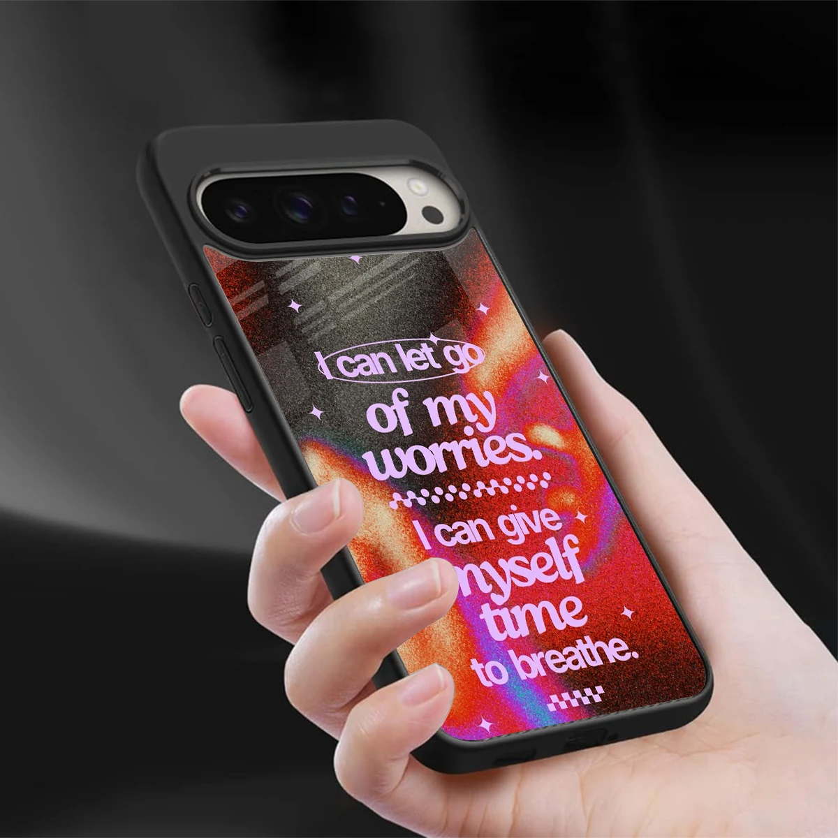 No Worries sleek google pixel 9 pro cover with tempered glass back and TPU edges