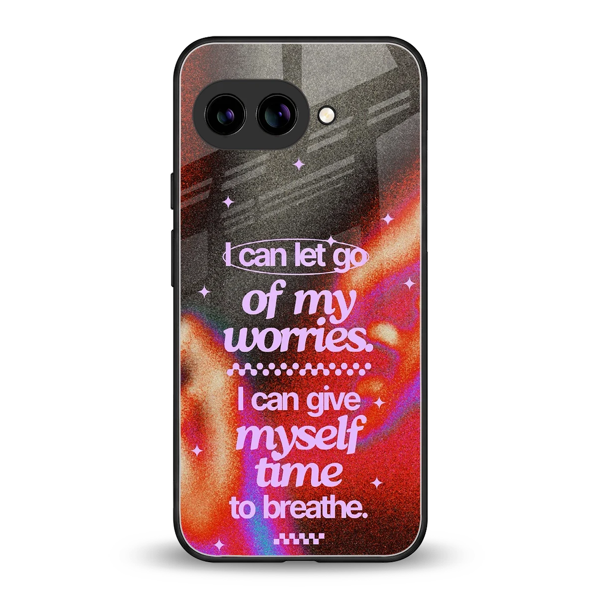 No Worries back phone cover | glass case for google pixel 10a