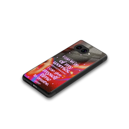No Worries stylish phone case for google pixel 10a | glossy glass and slim fit