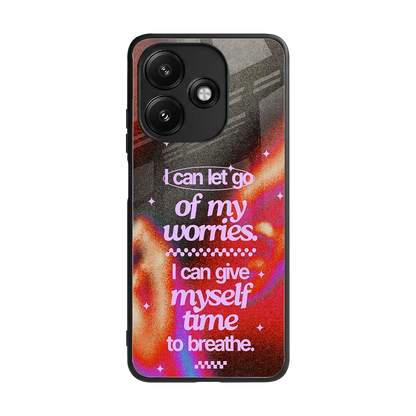 No Worries back phone cover | glass case for redmi 12 5g