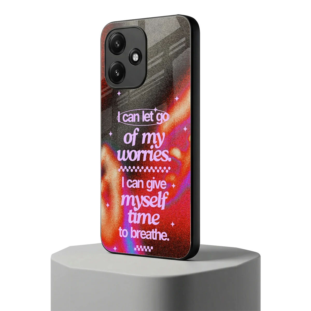 No Worries redmi 12 5g mobile cover | shockproof glass phone case
