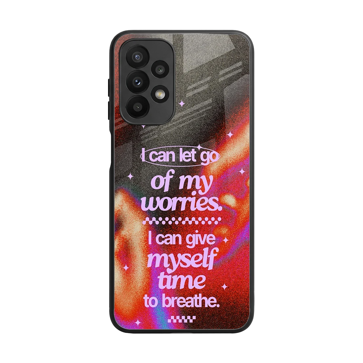 No Worries back phone cover | glass case for samsung galaxy a23