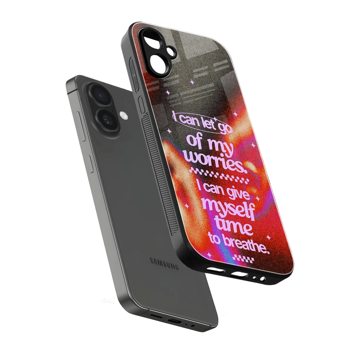 No Worries sleek samsung galaxy a06 5g cover with tempered glass back and TPU edges