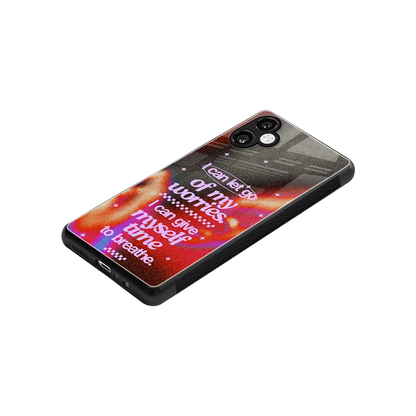 No Worries stylish phone case for samsung galaxy a06 5g | glossy glass and slim fit