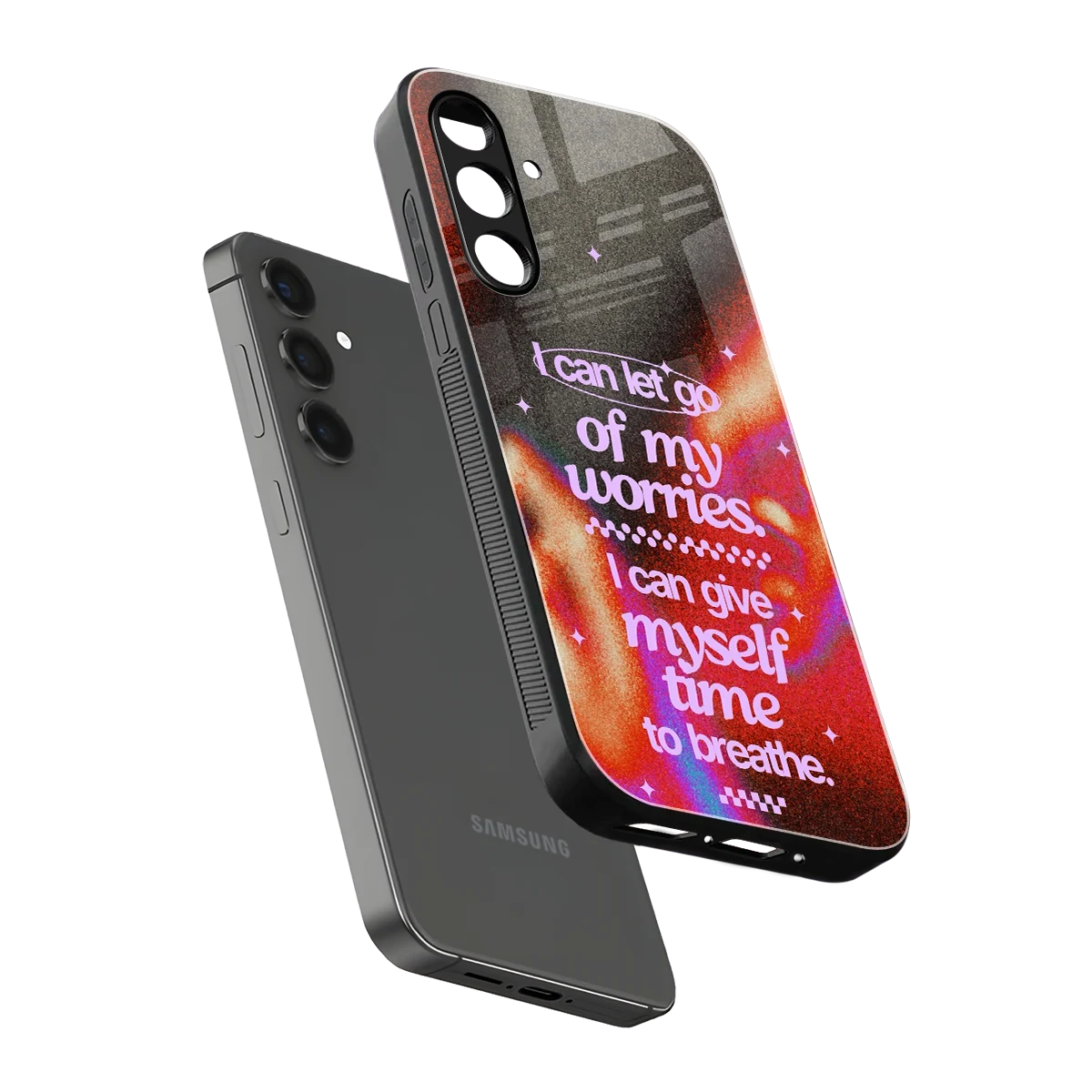 No Worries sleek samsung galaxy a16 5g cover with tempered glass back and TPU edges
