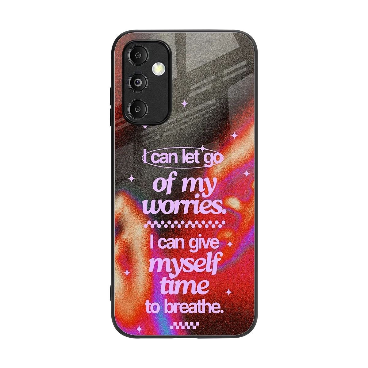 No Worries back phone cover | glass case for samsung galaxy m14 5g