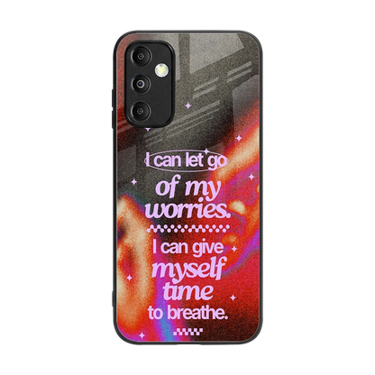 No Worries back phone cover | glass case for samsung galaxy m14 5g