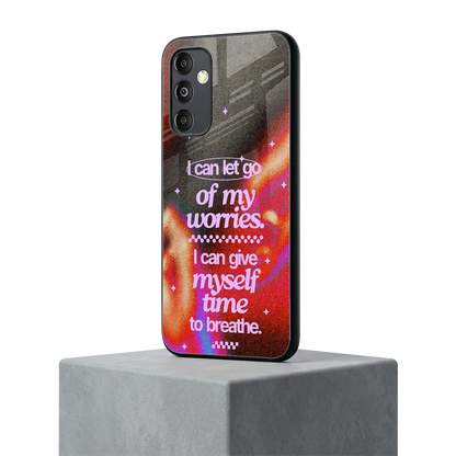 No Worries samsung galaxy m14 5g mobile cover | shockproof glass phone case