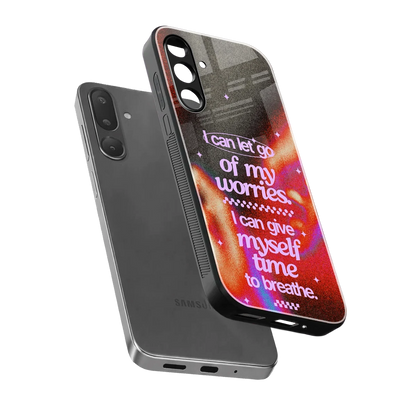 No Worries sleek samsung galaxy m56 5g cover with tempered glass back and TPU edges