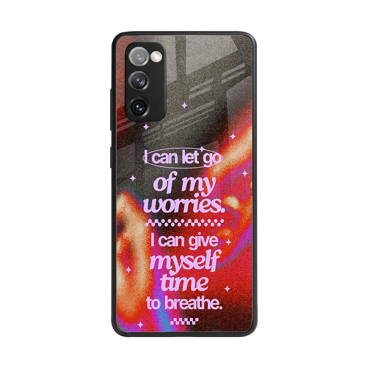 No Worries back phone cover | glass case for samsung galaxy s20 fe