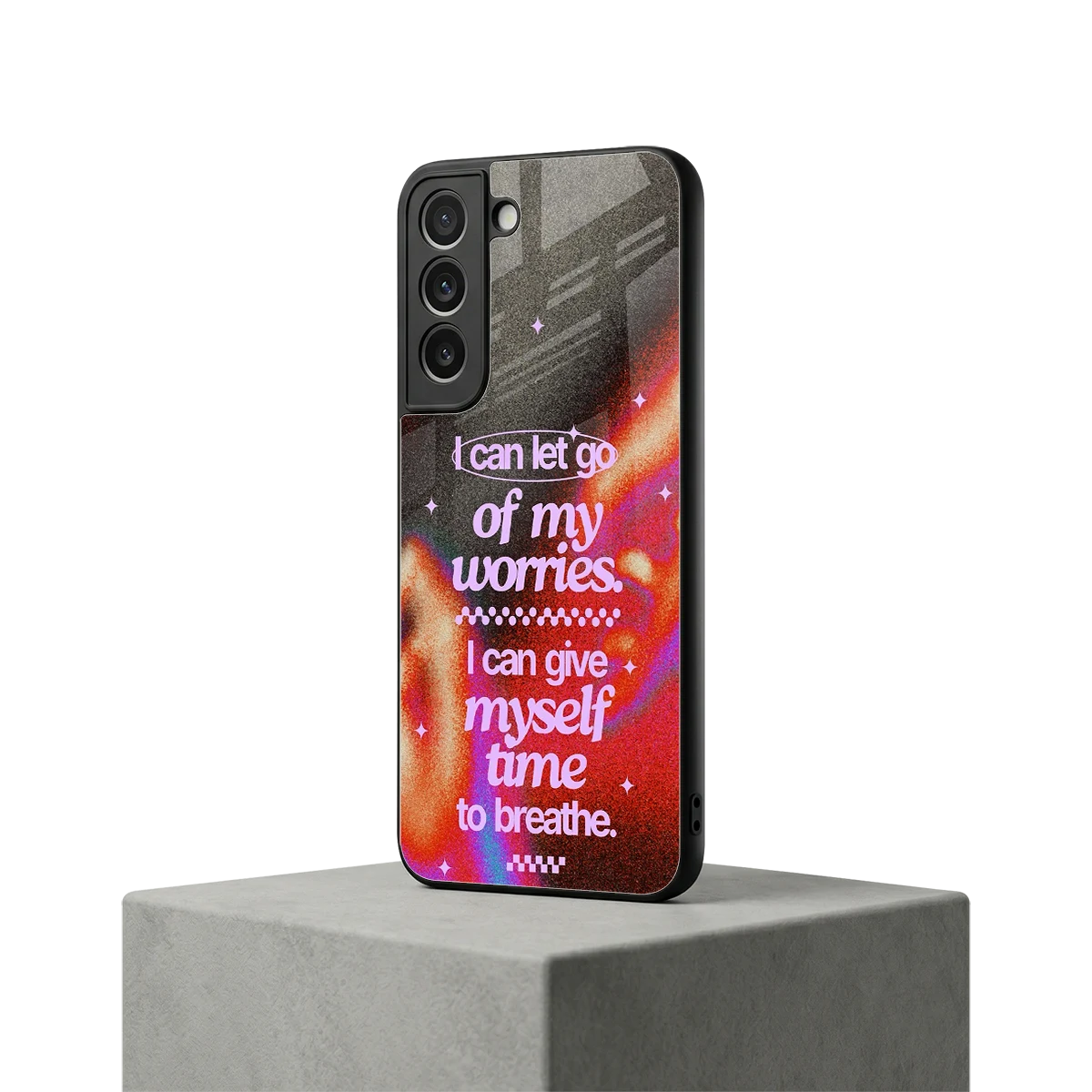 No Worries samsung galaxy s22 mobile cover | shockproof glass phone case