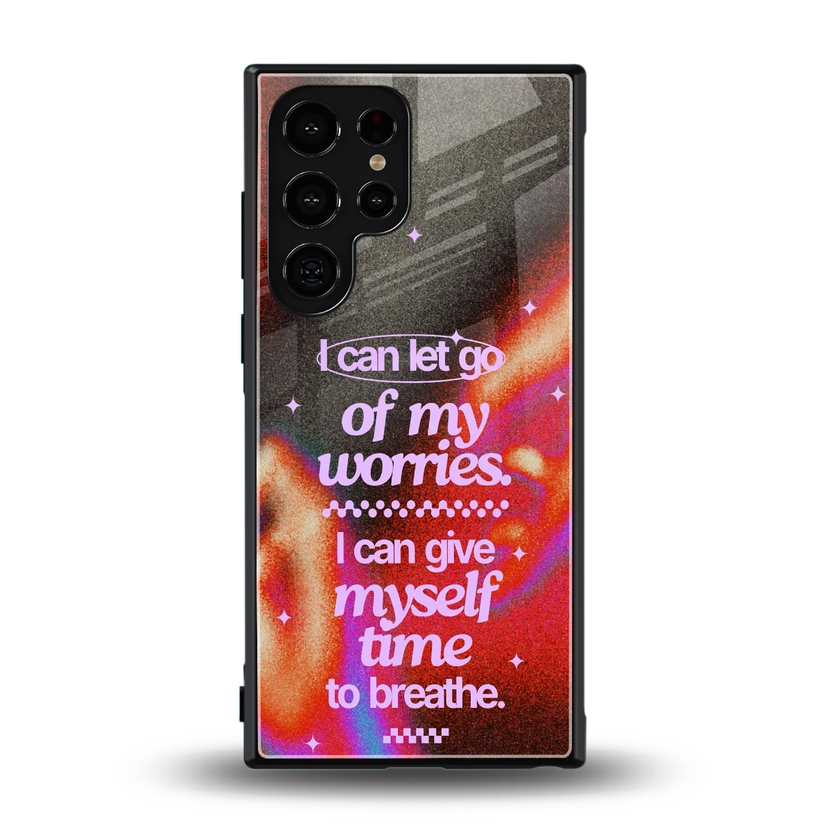 No Worries back phone cover | glass case for samsung galaxy s23 ultra