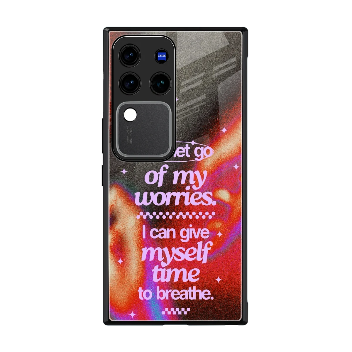 No Worries back phone cover | glass case forvivo v30 pro