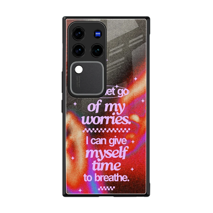 No Worries back phone cover | glass case forvivo v30 pro