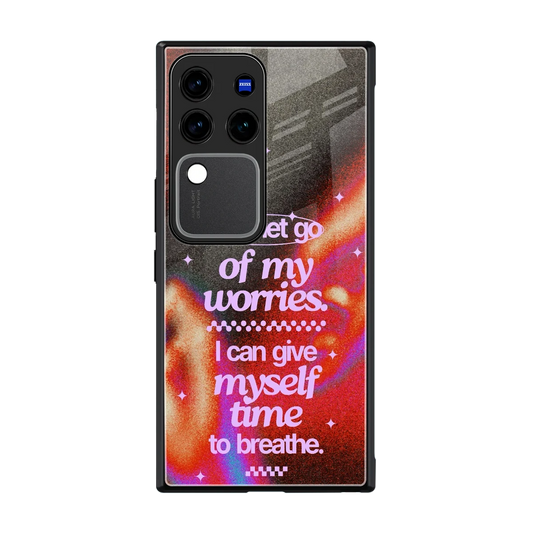 No Worries back phone cover | glass case forvivo v30 pro