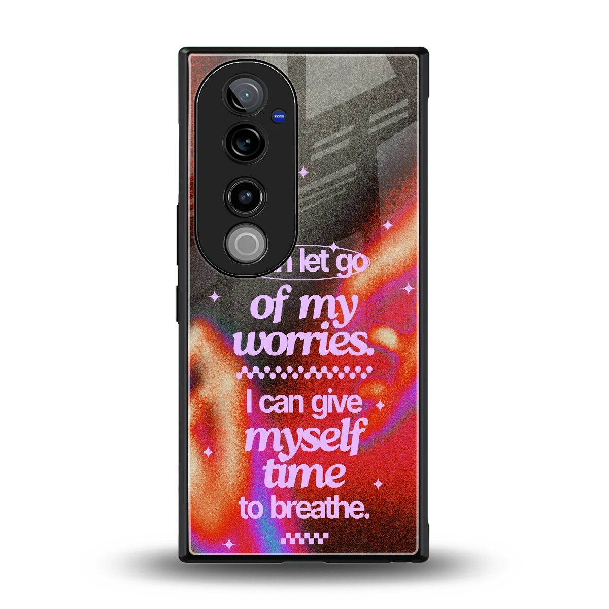 No Worries back phone cover | glass case for vivo v40 pro