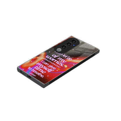 No Worries stylish phone case for vivo v40 pro | glossy glass and slim fit