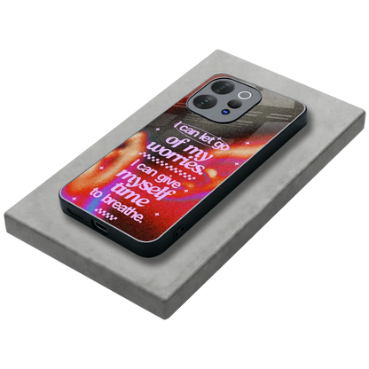 No Worries stylish phone case for vivo v70 | glossy glass and slim fit