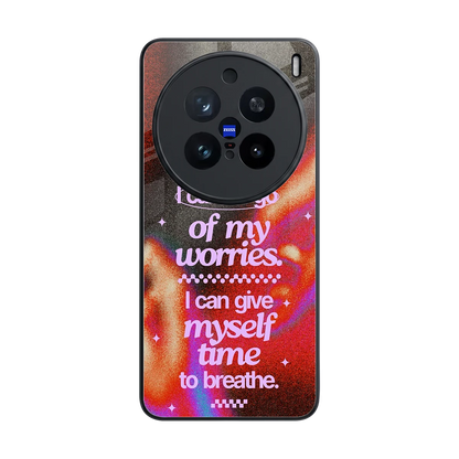No Worries back phone cover | glass case for vivo x200 pro