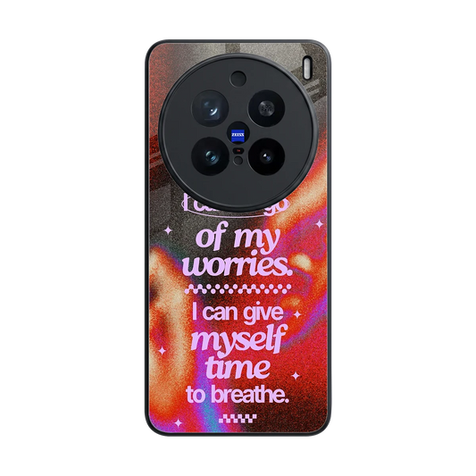 No Worries back phone cover | glass case for vivo x200 pro