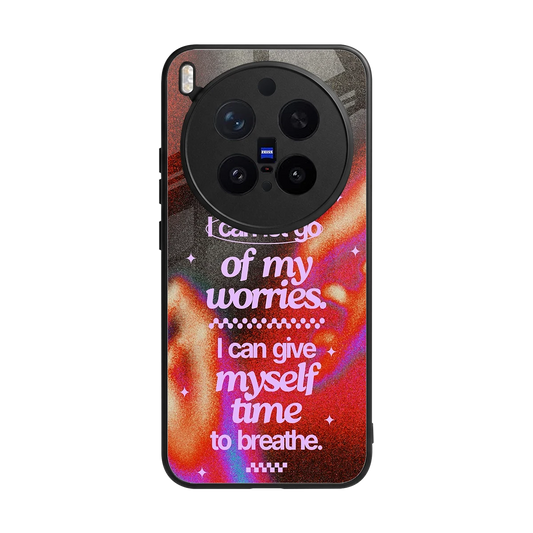 No Worries back phone cover | glass case for vivo x300 pro