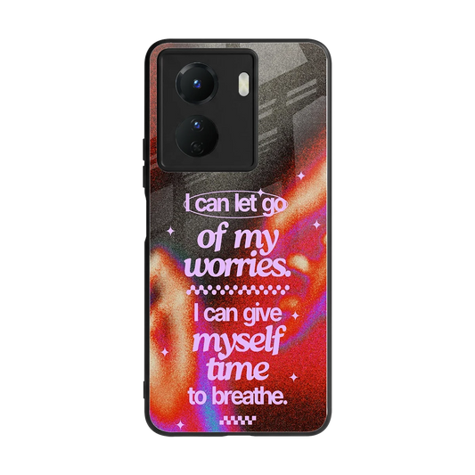 No Worries back phone cover | glass case for vivo y16