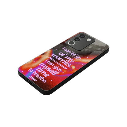 No Worries stylish phone case for vivo y200 5g | glossy glass and slim fit