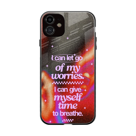 No Worries back phone cover | glass case for iphone 12