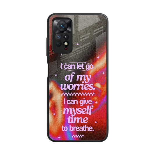 No Worries back phone cover | glass case for redmi note 11 pro