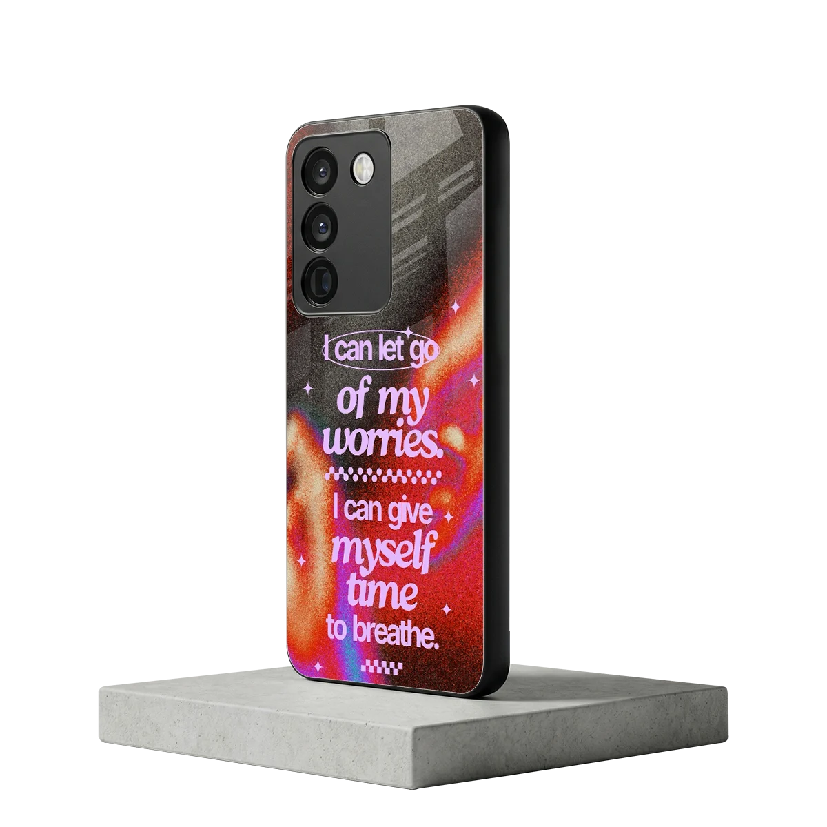 No Worries vivo y200 5g mobile cover | shockproof glass phone case