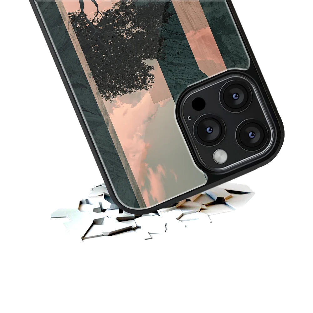 Durable Glass Back Mobile Case for iPhone, Samsung, OnePlus, Google Pixel, Redmi, Vivo, Oppo