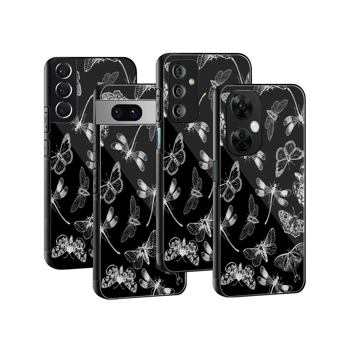 Stylish Glass Back Case for All Smartphones iPhone, Samsung, OnePlus, Pixel, Redmi, Oppo, Vivo, Motorola